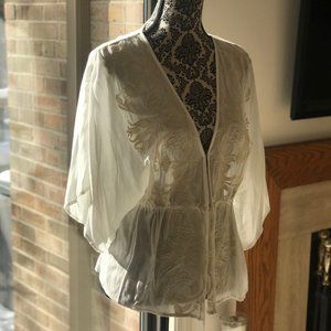 Sheer arc & co. blouse
